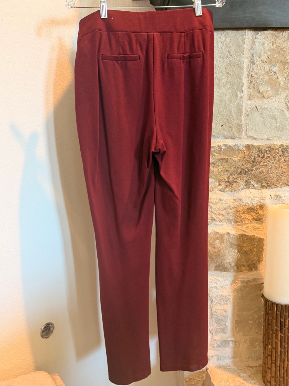 Cato Dress Pants in Maroon